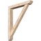 Ekena Millwork Traditional Slat Smooth Bracket w/ Offset Brace, Douglas Fir, 5 1/2"W x 36"D x 44"H BKT0604X36X44TRA06SDF - alternate 1
